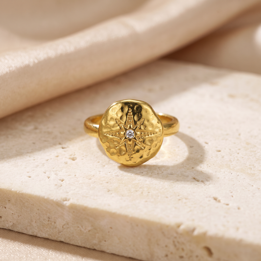 The Astra Ring luxury product photograph
