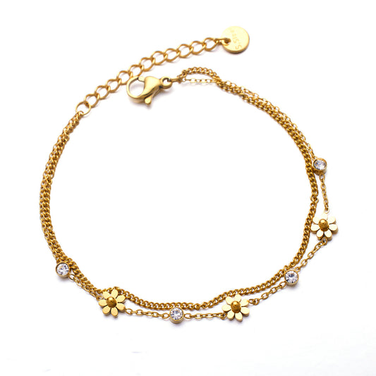 The Fleur Bracelet gold-tone product detail