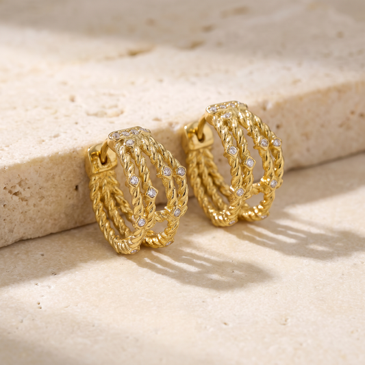 The Aurelia Studs luxury product photograph