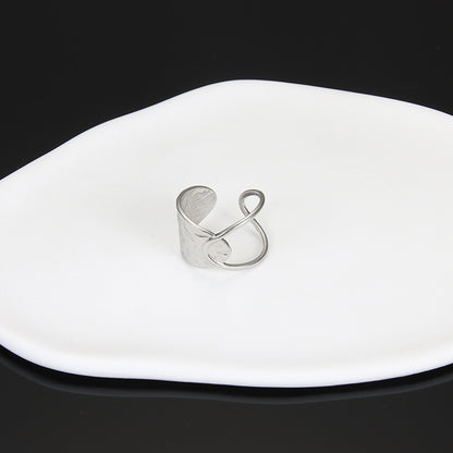 The Layer Ring polished steel product detail