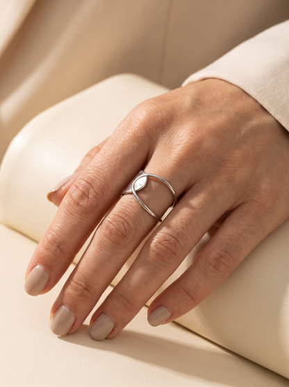 The Layer Ring worn on hand