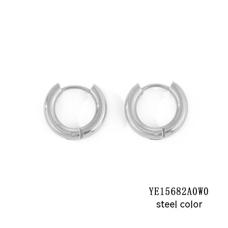 The Line Hoops silver-tone product detail
