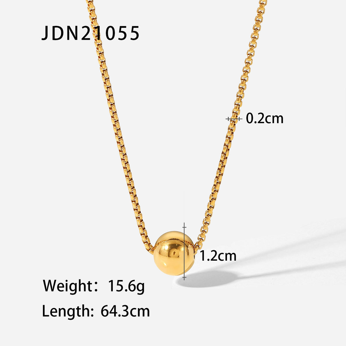 The Orbit Necklace gold-tone product detail