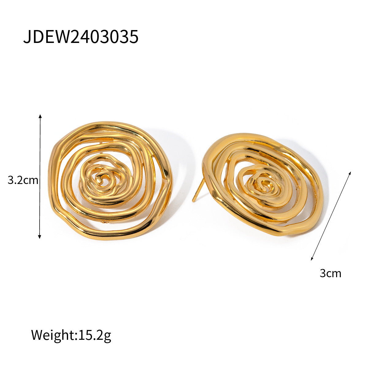 The Thread Hoops gold-tone product detail