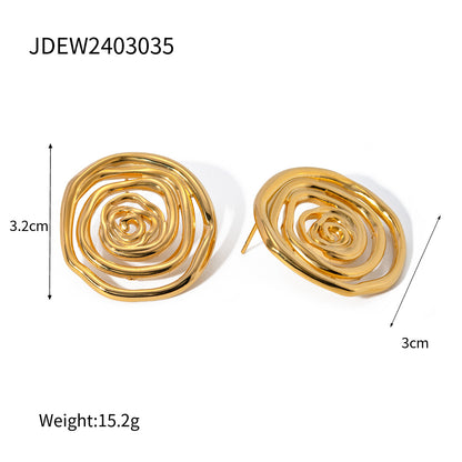 The Thread Hoops gold-tone product detail